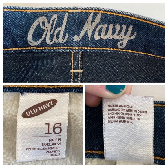 Old Navy Dark Wash Zipper Accent Denim Mini Skirt - Picture 8 of 8